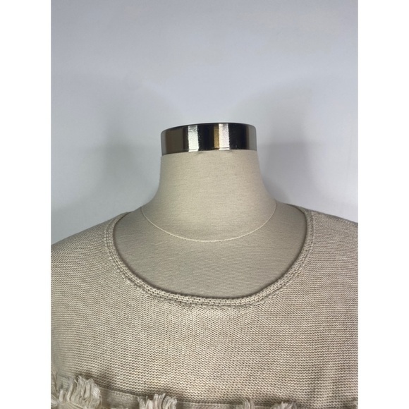 J. McLaughlin Fringed Round Neck Long Sleeve Sweater - Picture 5 of 10
